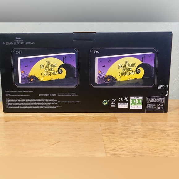 Disney Tim Burton’s The Nightmare Before Christmas Logo Light Made By Paladone - Picture 4 of 7